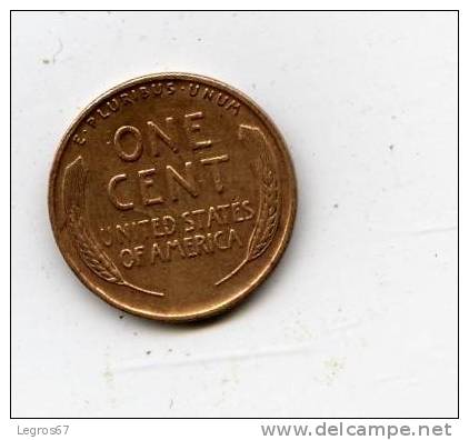 ETATS UNIS 1 CENT 1940 - 1909-1958: Lincoln, Wheat Ears Reverse