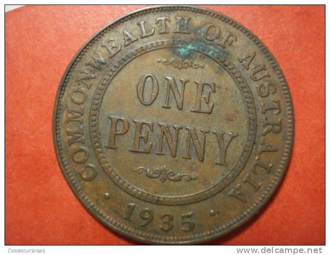 3046 AUSTRALIA  ONE PENNY     AÑO / YEAR  1935  VF++ - Penny