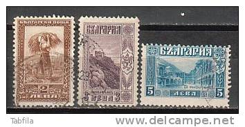 BULGARIA / BULGARIE - 1921 - Serie Courante - 3v Obl. - Usados