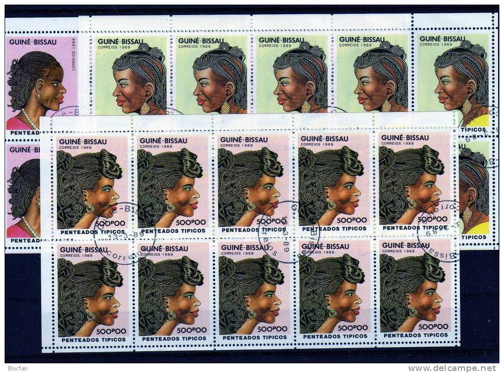 „ Models Und Frisuren “ Internationaler Frauentag Guinea Bissau 1004-09 6 X 10-KB O 36€ - Moederdag