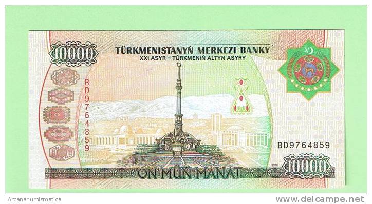 TURKMENISTAN   10.000  MANAT  2.003   SC/UNC/PLANCHA      DL-6500 - Turkmenistan