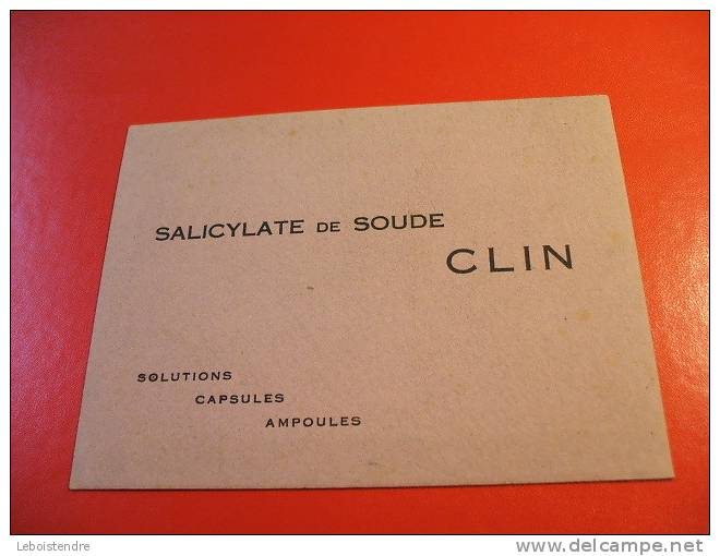 BUVARD :SALICYLATE DE SOUDE-CLIN-TAILLE: 16X12CM - Drogerie & Apotheke