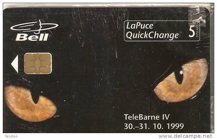 TARJETA DE CANADA DE UN GATO TELEBARNA 1999  (CAT) NUEVA-MINT TIRADA 900 - Canada