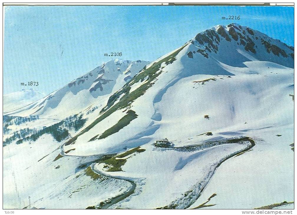 MONTE TERMINILLO  (RIETI) LE TRE CIME - COLORI VIAGGIATA  1973- PANORAMA. - Rieti