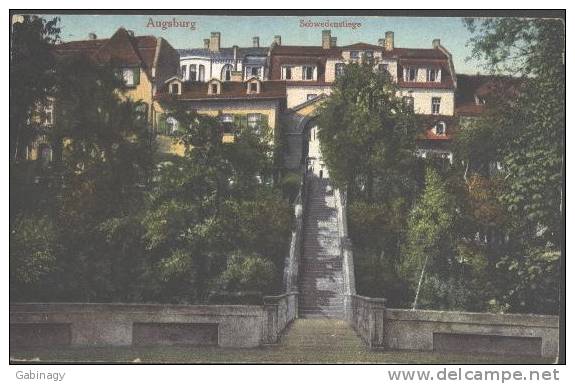 *GERMANY - AUGSBURG-004 - SCHWEDENSTIEGE - 1916 - Augsburg