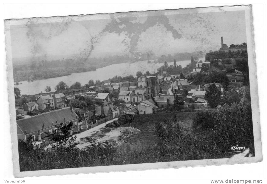 37..CP..ROCHECORBON..VUE GENERALE.AERIENNE..1949...EDIT.CIM - Rochecorbon