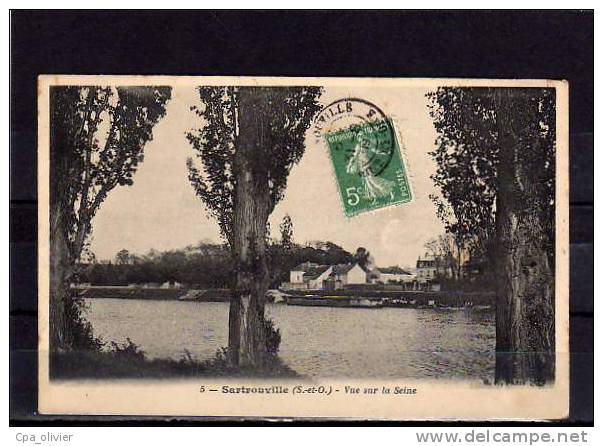 78 SARTROUVILLE Vue Générale, Bords De Seine, Bateau Lavoir, Ed BF 5, 1909 - Sartrouville