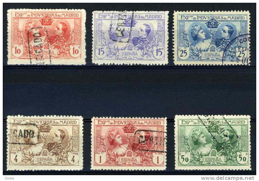 1907 - SPAGNA - ESPAGNE - SPANIEN - SPAIN - ESPAÑA - Scott Nr. 296A/296F Dent. 11 1/2 (C01201...) - Used Stamps