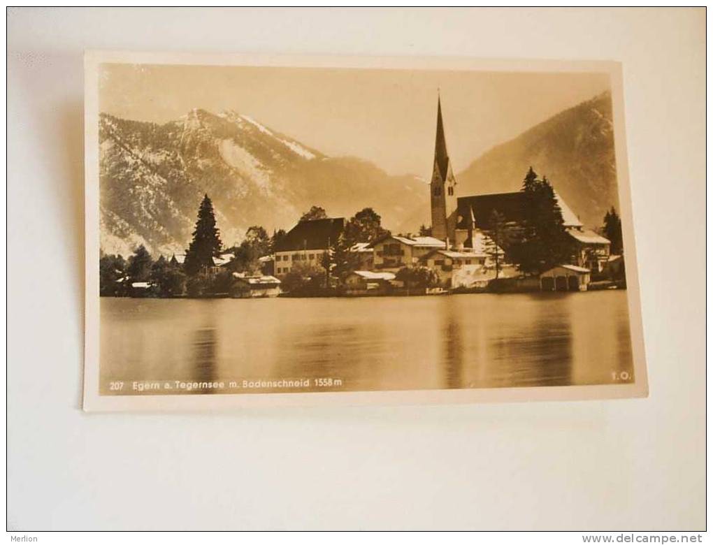 Rottach-Egern - Egern Am Tegernsee Mit Bodenschneid  -1920-30´s   VF   D37247 - Tegernsee