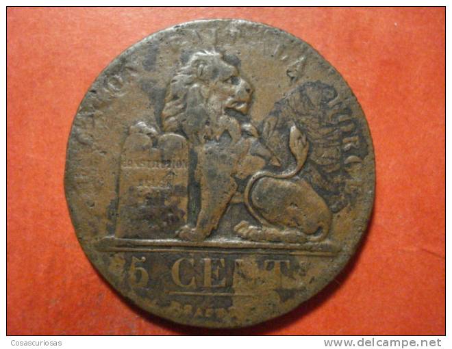 3659   BELGIQUE BELGIE BELGICA   5 CENTS        AÑO / YEAR   1833   F- - 5 Cent