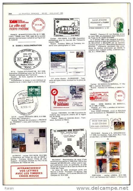 La Philatélie Française N°432 433 Juin Juillet 1990 Organe Officiel TBE - Französisch (ab 1941)