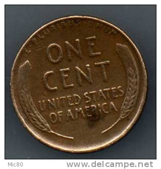 USA 1 Cent 1944 Ttb - 1909-1958: Lincoln, Wheat Ears Reverse