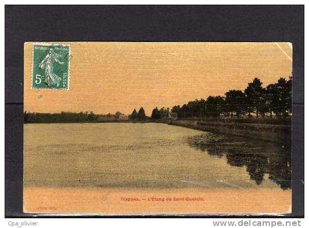 78 TRAPPES Etang De St Quentin, Carte Toilée, Colorisée, Ed Lefèvre, 1910 - Trappes