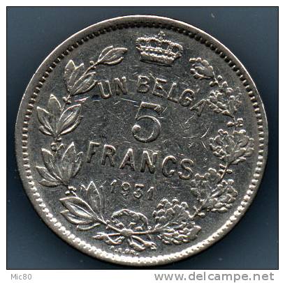 5F (1 Belga) Belgique Albert 1931 Légende Française Ttb - 5 Francs & 1 Belga