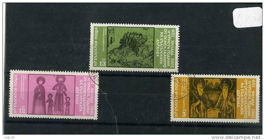 - ENSEMBLE DE TIMBRES DE BULGARIE 1981 . OBLITERES - Used Stamps