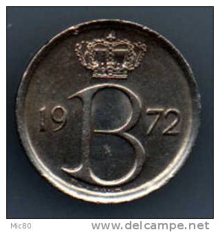 Belgique 25cts 1972 Légende Flamande Sup+ - 25 Centimes