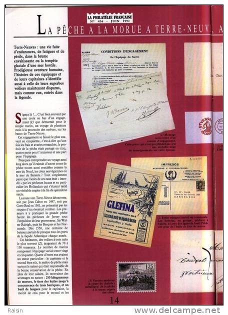 La Philatélie Française N°456 Juin 1992  Organe Officiel  TBE - Französisch (ab 1941)