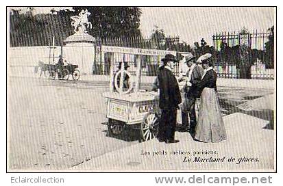 Les Petits Métiers Parisiens....Le Marchand  De Glace - Artisanry In Paris