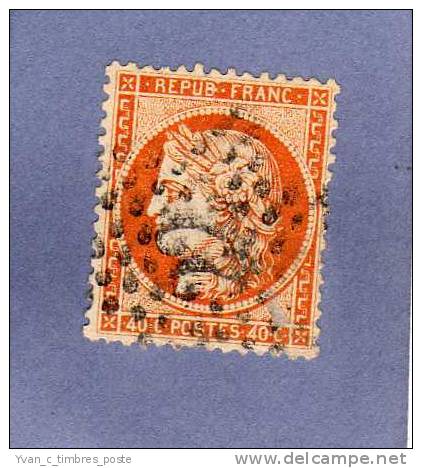 FRANCE TIMBRE N° 38 OBLITERE SIEGE DE PARIS 40C ORANGE - 1870 Belagerung Von Paris