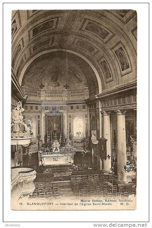 Blanquefort: Intérieur De L' Eglise Saint Martin (08-2811) - Blanquefort