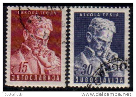 YUGOSLAVIA    Scott #  373-4  VF USED - Oblitérés