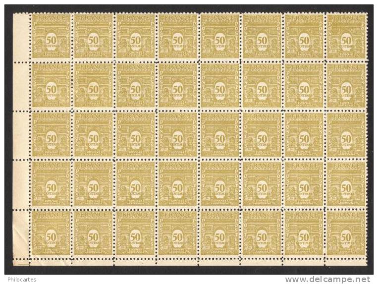 Y&T 704  Arc De Triomphe  -Année 1945  -   40 Timbres Neufs  Sans Charnière - 1944-45 Arc De Triomphe