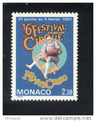 Monaco 10  Timbres  ** Never Hinged   Cirque Circus Circo - Cirque