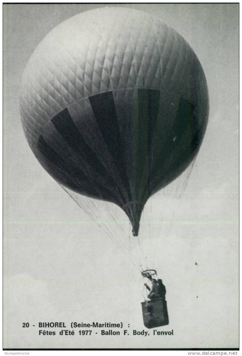 Bihorel. Seine-Maritime 76. Fêtes D´Eté 1977 - Ballon F. Body, L´envol. - Bihorel