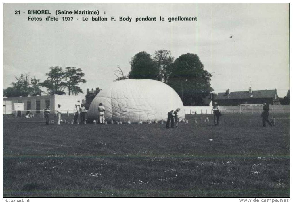 Bihorel. Seine-Maritime 76. Fêtes D´Eté 1977 - Le Ballon F. Body Pendant Le Gonflement. - Bihorel