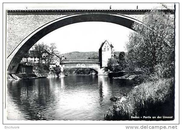 Cpsm BADEN Partie An Der Limmat JOLIE VUE Ph Schmidii 17 - Baden