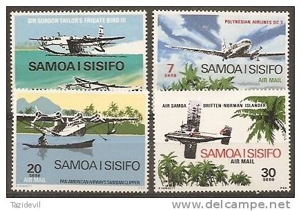 SAMOA - 1970 Planes. Scott C3-6. MNH ** - Samoa