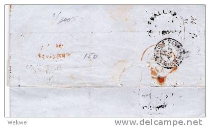 BD094/ B.P.O. Callao (Lima)  1855, Transit Panama Nach Paris - Lettres & Documents