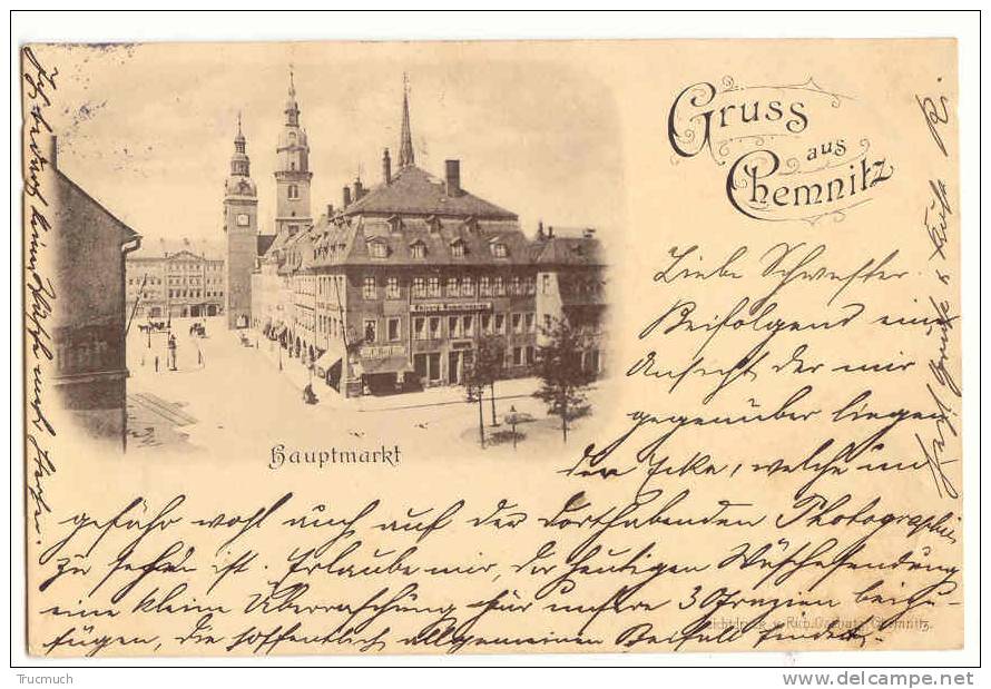 C6368 - Gruss Aus Chemnitz - Hauptmarkt   *1897* - Chemnitz