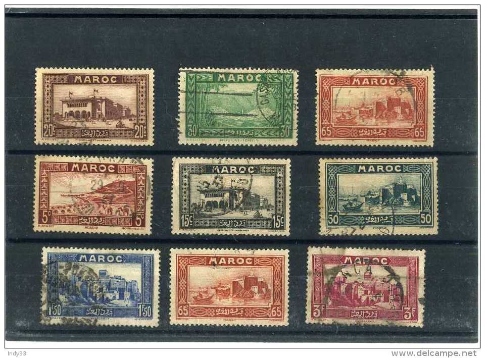 - FRANCE COLONIES .  TIMBRES DU MAROC 1933/34 . OBLITERES - Oblitérés