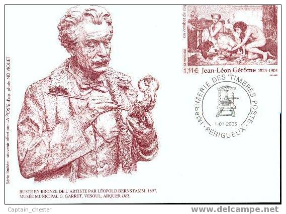 PSEUDO ENTIER POSTAL " Jean Léon Gérome Timbre à 1.11 € émis En 2004 " - Official Stationery