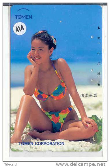 Télécarte Japan EROTIQUE (414) Sexy Lingerie Femme  EROTIC Japan Phonecard - EROTIK - EROTIEK  BIKINI BATHCLOTHES - Fashion