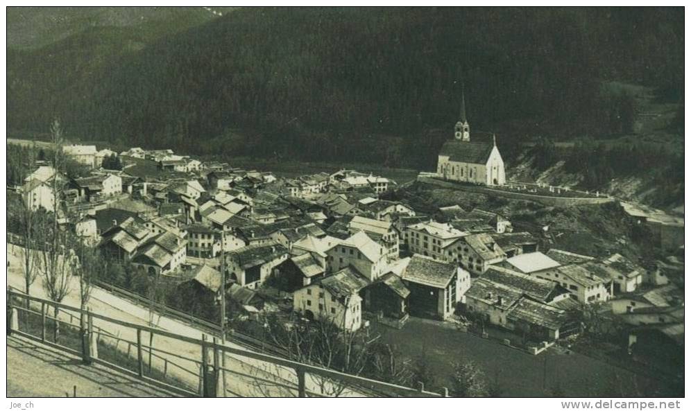 Schweiz/Suisse: Schuls/Scuol Gesamtansicht, 3 Scans - Scuol