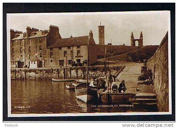 Real Photo Postcard The Harbour St Andrews Fife Scotland - Ref 252 - Fife