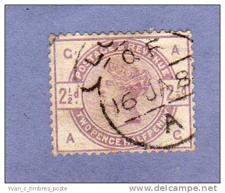 GRANDE BRETAGNE TIMBRE OBLITERES N° 79  REINE VICTORIA - Used Stamps