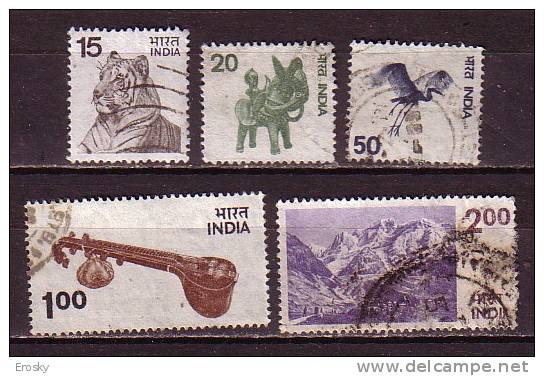 J3678 - INDE Yv N°444/48 - Used Stamps