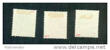 OCB # 129-131 (*) - 1914-1915 Rotes Kreuz