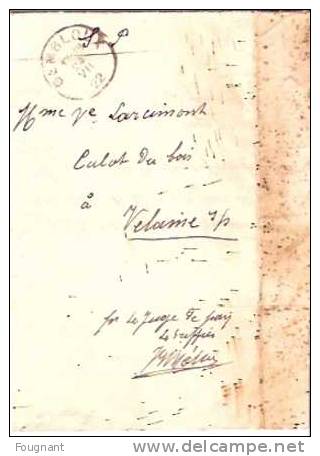 BELGIQUE::1922:lettre De GEMBLOUX Pour Velaine S/Sambre.Oblit.GEMBLOUX. - Storia Postale