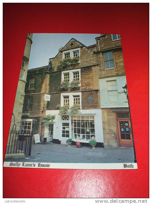 CPSM  OU CPM?  ANGLETERRE -BATH CITY COUNCIL-SALLY LUNN'S HOUSE-CARTE EN TRES BON ETAT - Bath