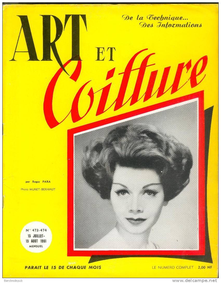 Art Et Coiffure N°473 474 - Revue Professionnelle - 1961 ( Coiffeur Technique Geneviève Noblet Supplément ) - Mode