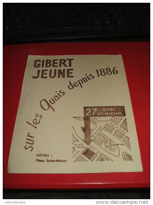 BUVARD : -BUVARD CHEMISE-GIBERT JEUNE -PARIS  TAILLE PLIE :16 CM X 20.5  CM - Papierwaren