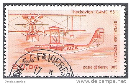 France 1985 Yvert Poste Aérienne 58 O Cote (2009) 0.80 Euro Hydravion CAMS 53 Cachet Rond - 1960-.... Gebraucht