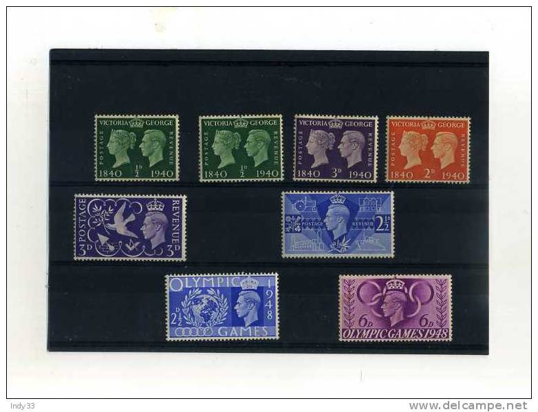 - GRANDE BRETAGNE 1936/54 . ENSEMBLE DE TIMBRES DE GRANDE-BRETAGNE . REGNE DE GEORGE VI - Ungebraucht