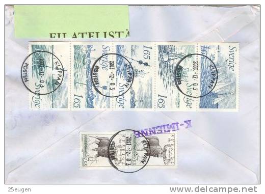 SWEDEN REGISTERED COVER SENT TO POLAND 2003 - Lettres & Documents