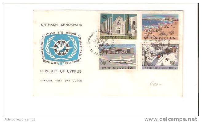 15097)lettera F.d.c  Greche Con 10m+40m+50m+100m Da Cyprus A Città Il 16-10-1967 - Covers & Documents