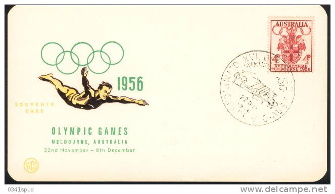 Jeux Olympiques 1956 Melbourne  Australia  Olympic Park  Sur Carte - Ete 1956: Melbourne